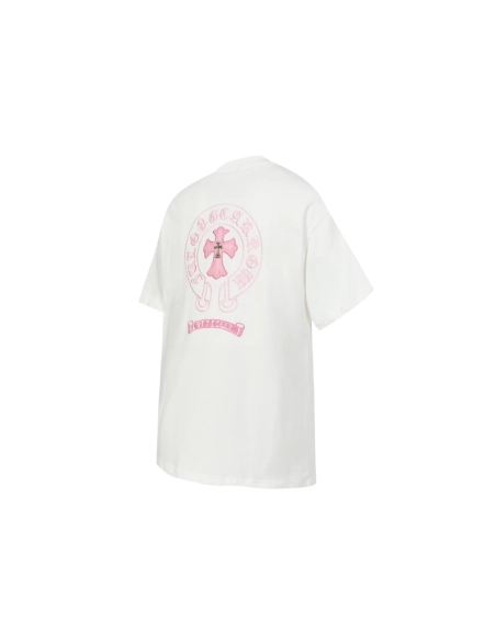 Chrome Hearts T-shirt 2207 Black White Pink,Chrome Hearts T Shirt,Tshirt,APPAREL