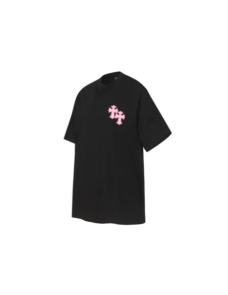 Chrome Hearts T-shirt 2207 Black White Pink,Chrome Hearts T Shirt,Tshirt,APPAREL