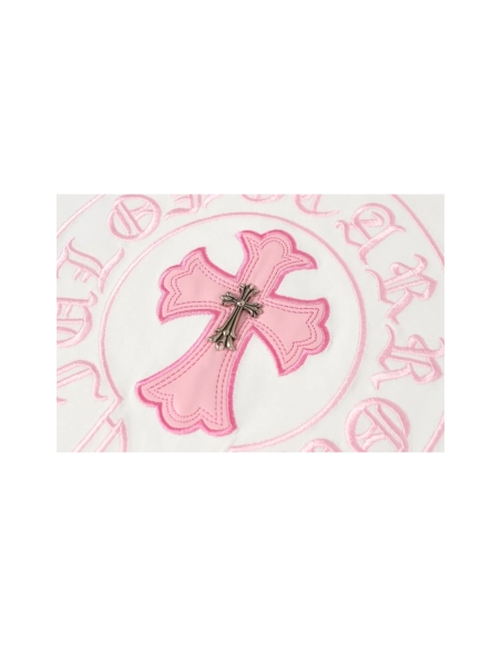 Chrome Hearts T-shirt 2207 Black White Pink,Chrome Hearts T Shirt,Tshirt,APPAREL