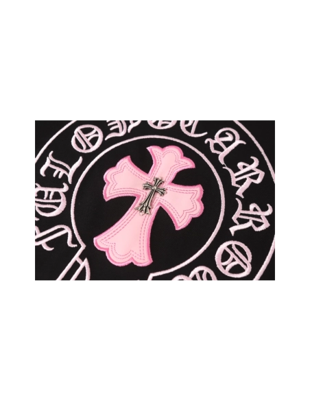 Chrome Hearts T-shirt 2207 Black White Pink,Chrome Hearts T Shirt,Tshirt,APPAREL