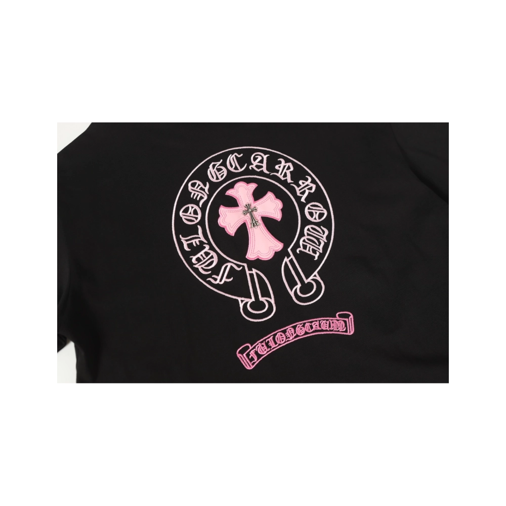 Chrome Hearts T-shirt 2207 Black White Pink,Chrome Hearts T Shirt,Tshirt,APPAREL