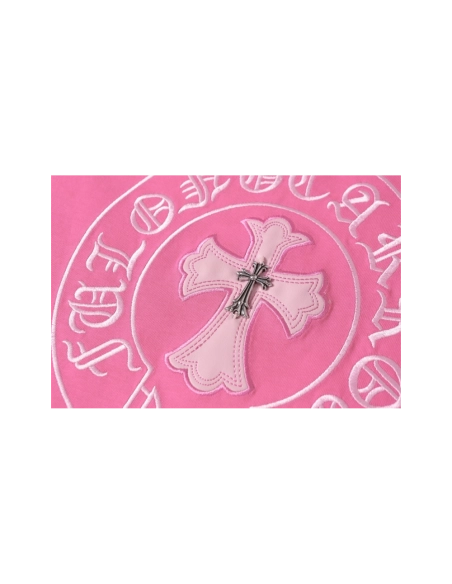 Chrome Hearts T-shirt 2207 Black White Pink,Chrome Hearts T Shirt,Tshirt,APPAREL