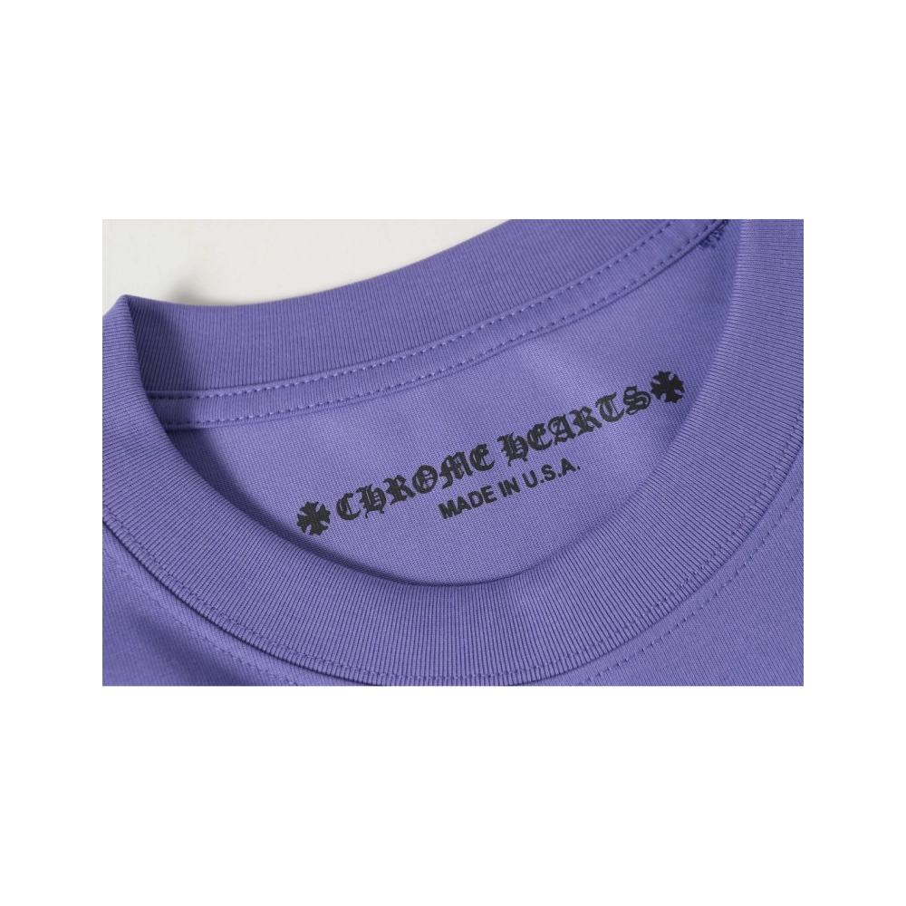 Chrome Hearts T-shirt 2219 Purple,Chrome Hearts T Shirt,Tshirt,APPAREL