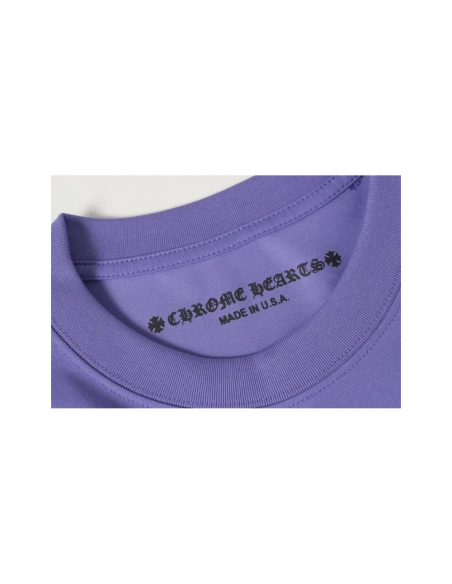 Chrome Hearts T-shirt 2219 Purple,Chrome Hearts T Shirt,Tshirt,APPAREL