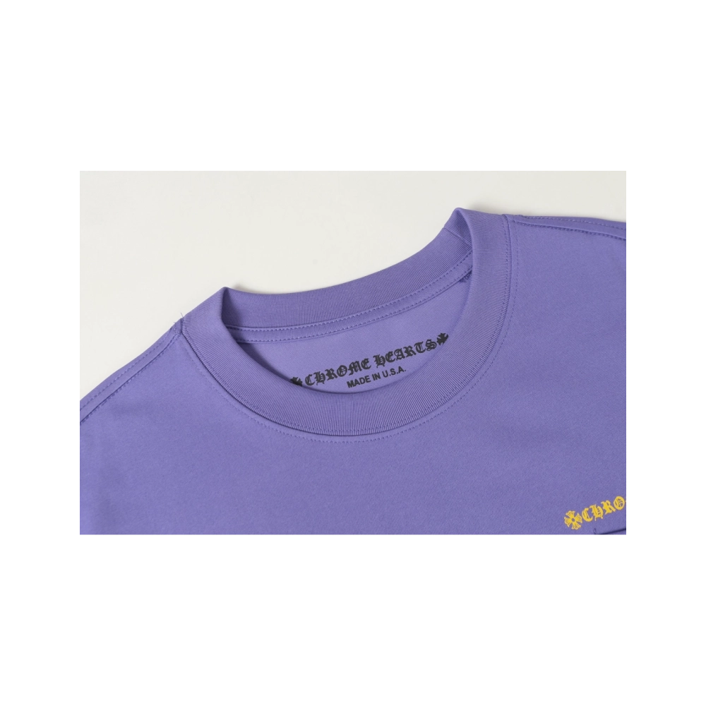 Chrome Hearts T-shirt 2219 Purple,Chrome Hearts T Shirt,Tshirt,APPAREL