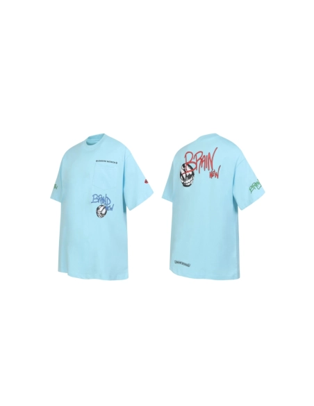 Chrome Hearts T-shirt 2220 Blue,Chrome Hearts T Shirt,Tshirt,APPAREL