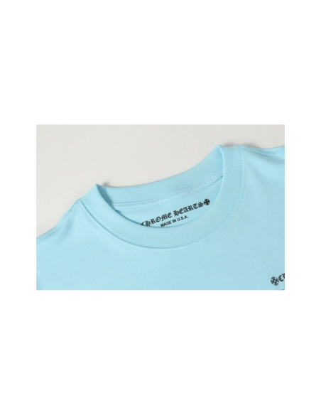 Chrome Hearts T-shirt 2220 Blue,Chrome Hearts T Shirt,Tshirt,APPAREL