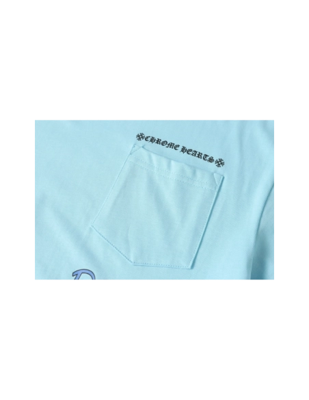 Chrome Hearts T-shirt 2220 Blue,Chrome Hearts T Shirt,Tshirt,APPAREL