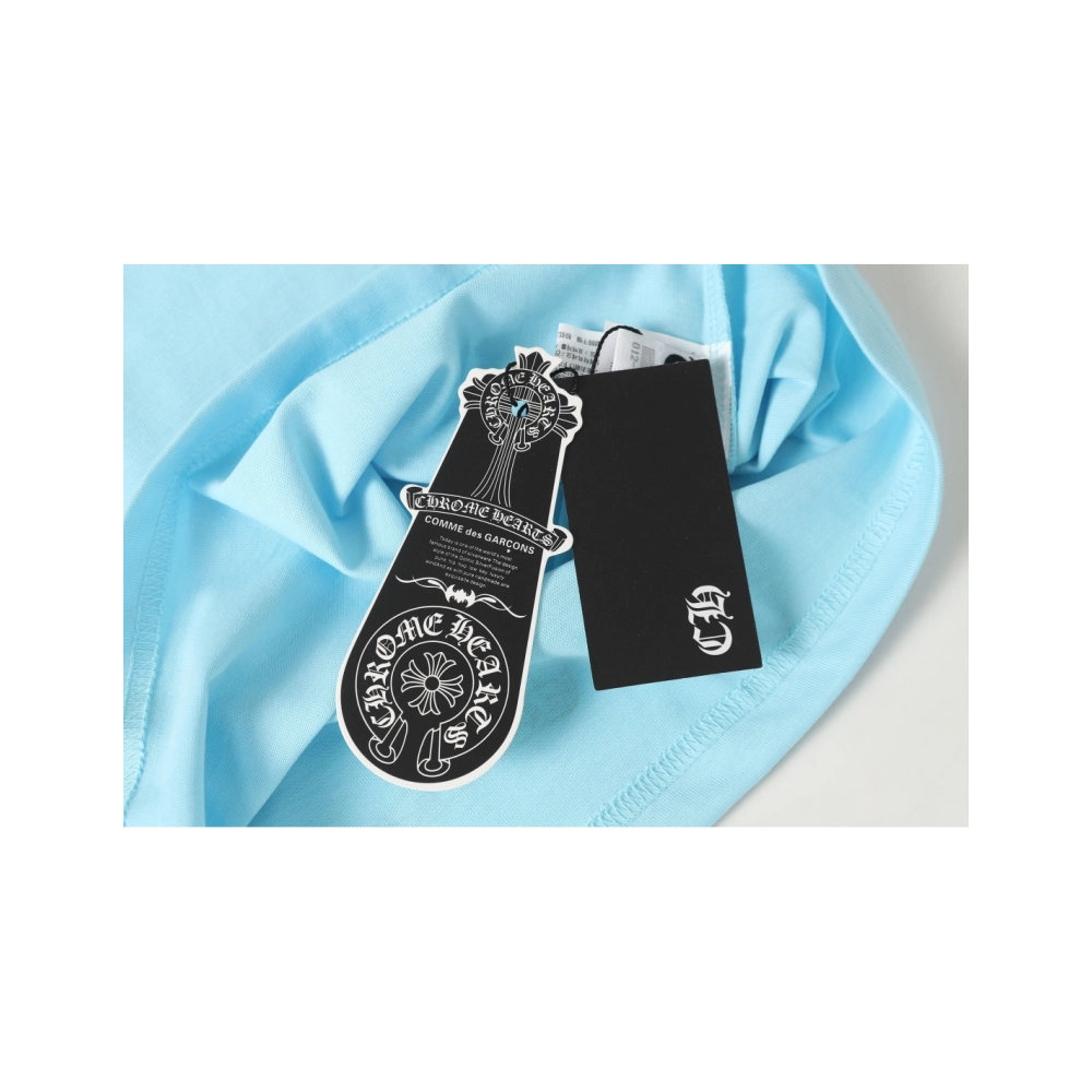 Chrome Hearts T-shirt 2220 Blue,Chrome Hearts T Shirt,Tshirt,APPAREL