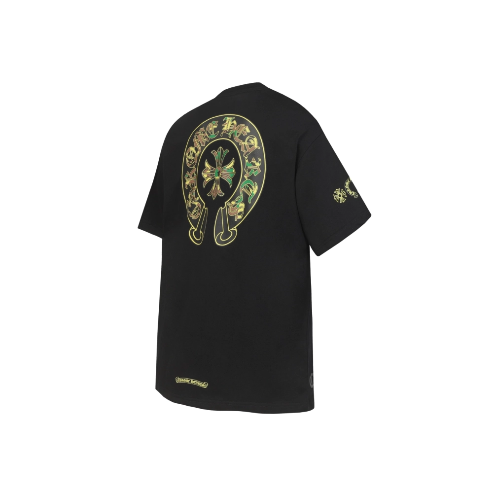 Chrome Hearts T-shirt 2231 Black White,Chrome Hearts T Shirt,Tshirt,APPAREL