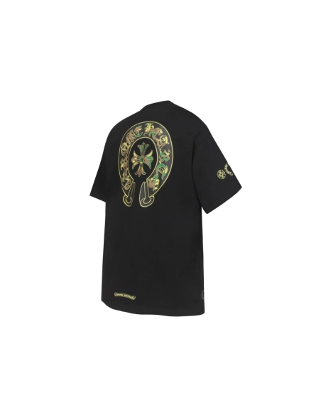 Chrome Hearts T-shirt 2231 Black White,Chrome Hearts T Shirt,Tshirt,APPAREL