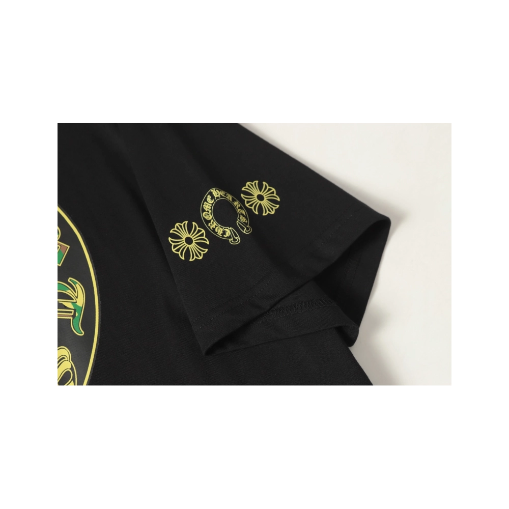 Chrome Hearts T-shirt 2231 Black White,Chrome Hearts T Shirt,Tshirt,APPAREL
