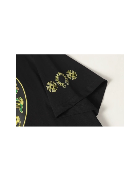 Chrome Hearts T-shirt 2231 Black White,Chrome Hearts T Shirt,Tshirt,APPAREL