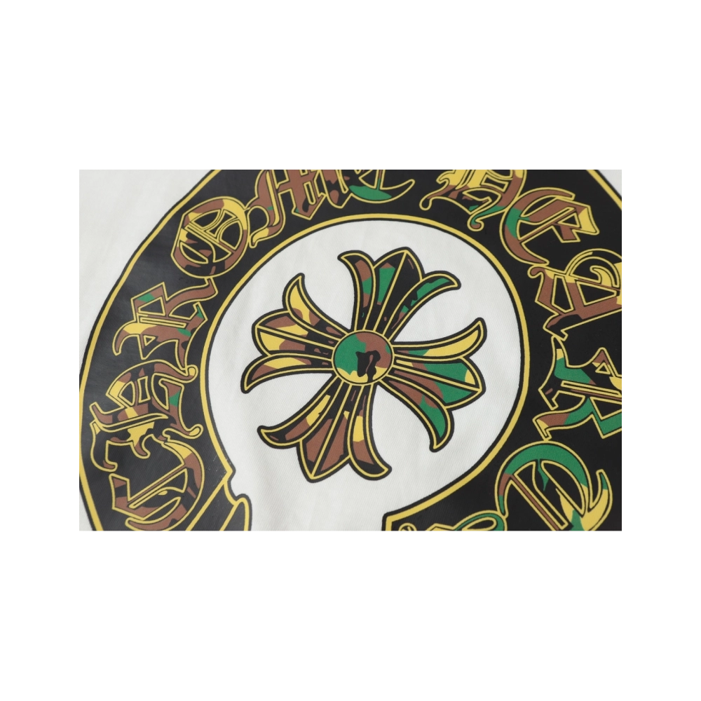 Chrome Hearts T-shirt 2231 Black White,Chrome Hearts T Shirt,Tshirt,APPAREL