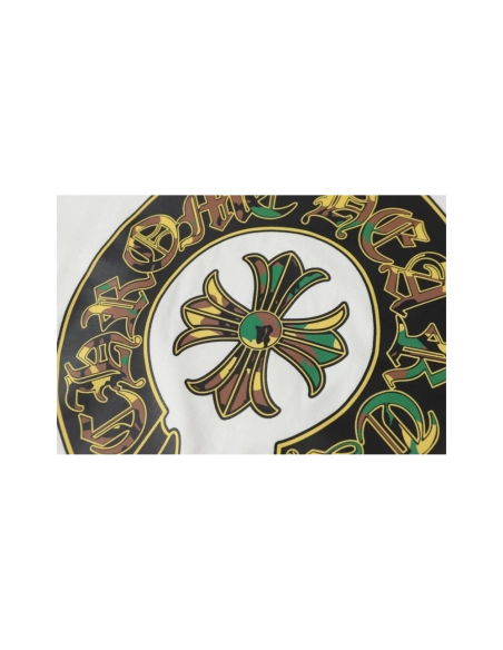 Chrome Hearts T-shirt 2231 Black White,Chrome Hearts T Shirt,Tshirt,APPAREL