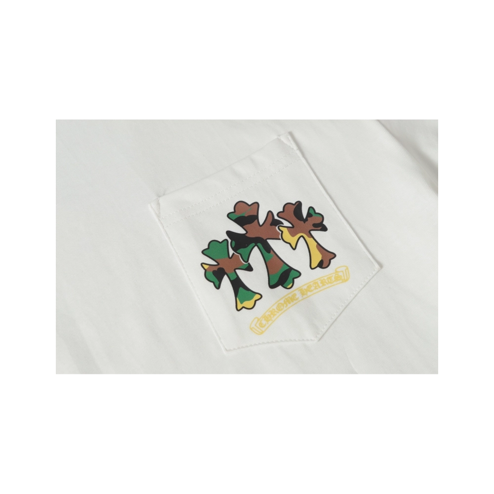 Chrome Hearts T-shirt 2231 Black White,Chrome Hearts T Shirt,Tshirt,APPAREL