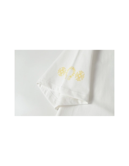 Chrome Hearts T-shirt 2231 Black White,Chrome Hearts T Shirt,Tshirt,APPAREL