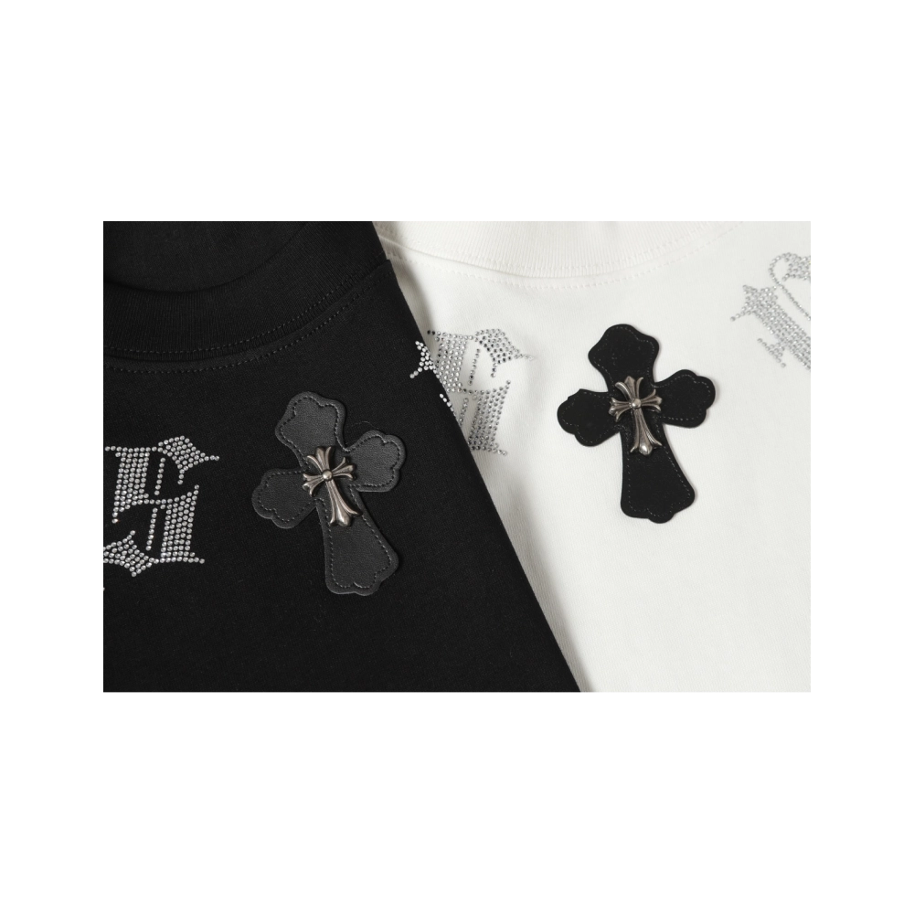 Chrome Hearts T-shirt 2012 Black White,Chrome Hearts T Shirt,Tshirt,APPAREL