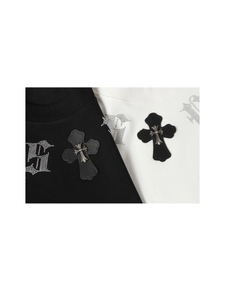 Chrome Hearts T-shirt 2012 Black White,Chrome Hearts T Shirt,Tshirt,APPAREL