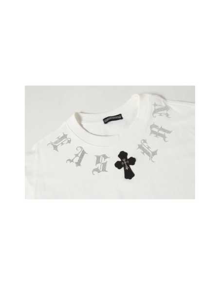 Chrome Hearts T-shirt 2012 Black White,Chrome Hearts T Shirt,Tshirt,APPAREL