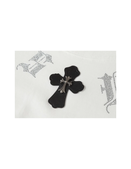 Chrome Hearts T-shirt 2012 Black White,Chrome Hearts T Shirt,Tshirt,APPAREL