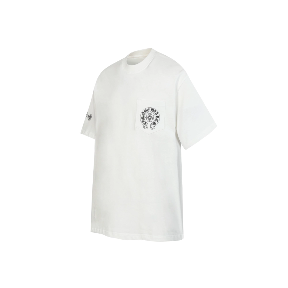 Chrome Hearts T-shirt 2226 Black White,Chrome Hearts T Shirt,Tshirt,APPAREL