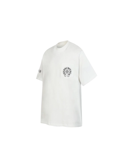 Chrome Hearts T-shirt 2226 Black White,Chrome Hearts T Shirt,Tshirt,APPAREL