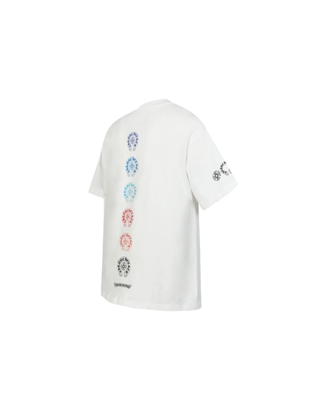 Chrome Hearts T-shirt 2226 Black White,Chrome Hearts T Shirt,Tshirt,APPAREL