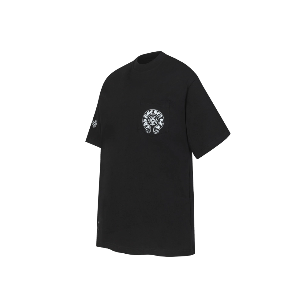 Chrome Hearts T-shirt 2226 Black White,Chrome Hearts T Shirt,Tshirt,APPAREL