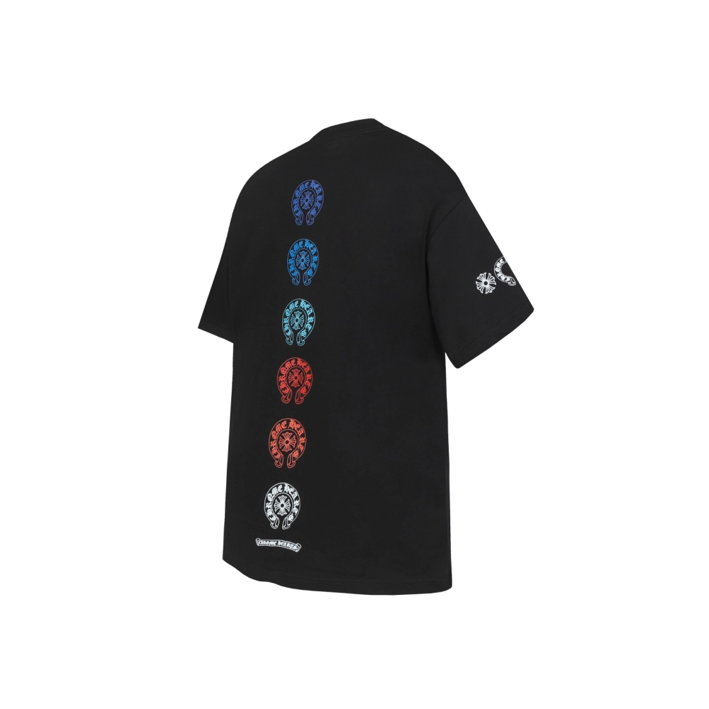 Chrome Hearts T-shirt 2226 Black White,Chrome Hearts T Shirt,Tshirt,APPAREL