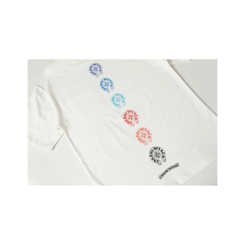 Chrome Hearts T-shirt 2226 Black White,Chrome Hearts T Shirt,Tshirt,APPAREL