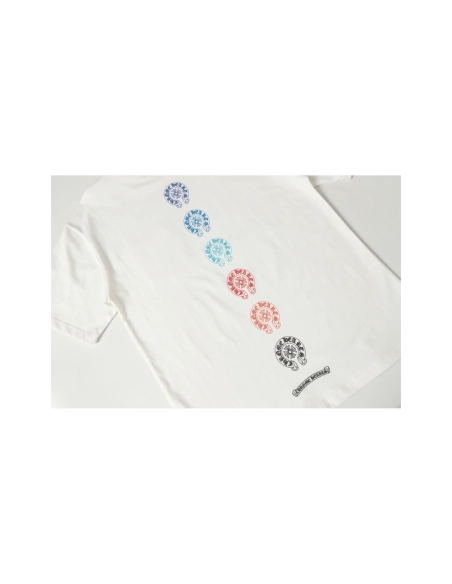 Chrome Hearts T-shirt 2226 Black White,Chrome Hearts T Shirt,Tshirt,APPAREL