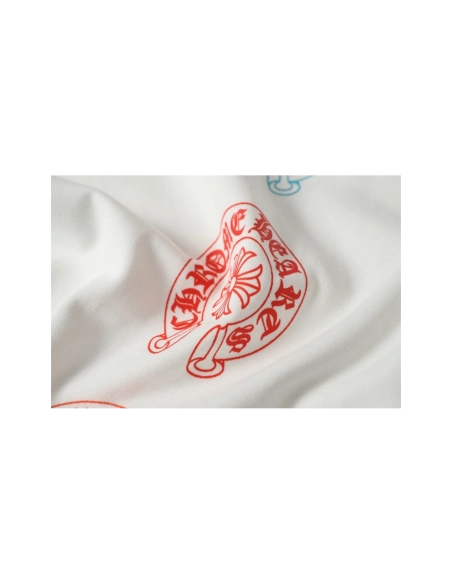 Chrome Hearts T-shirt 2226 Black White,Chrome Hearts T Shirt,Tshirt,APPAREL