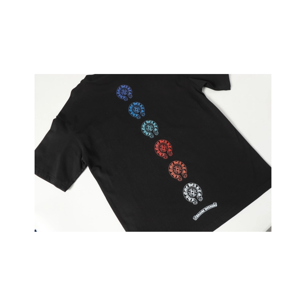 Chrome Hearts T-shirt 2226 Black White,Chrome Hearts T Shirt,Tshirt,APPAREL