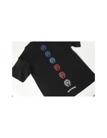 Chrome Hearts T-shirt 2226 Black White,Chrome Hearts T Shirt,Tshirt,APPAREL