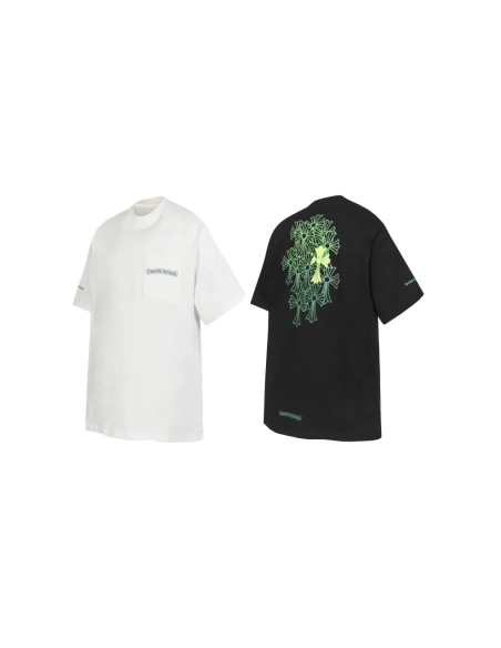 Chrome Hearts T-shirt 2014 Black White,Chrome Hearts T Shirt,Tshirt,APPAREL