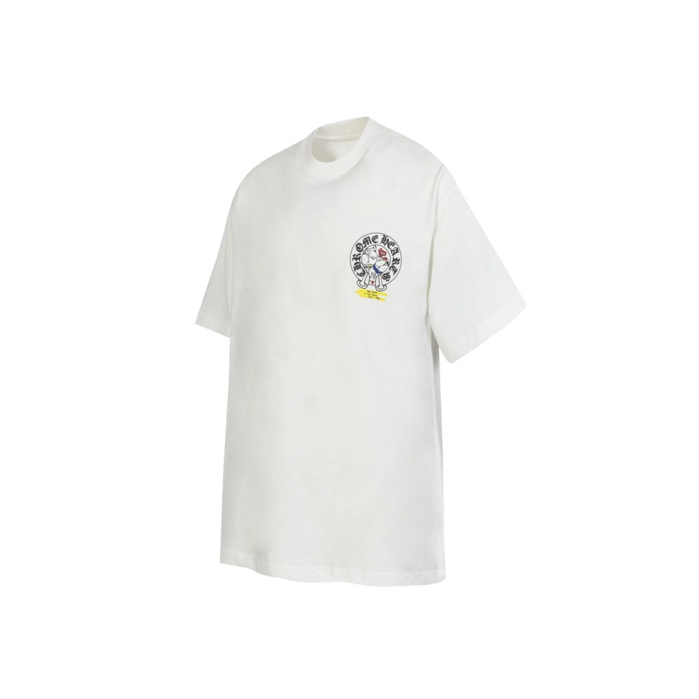 Chrome Hearts T-shirt 2229 Black White,Chrome Hearts T Shirt,Tshirt,APPAREL