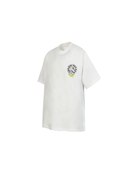 Chrome Hearts T-shirt 2229 Black White,Chrome Hearts T Shirt,Tshirt,APPAREL
