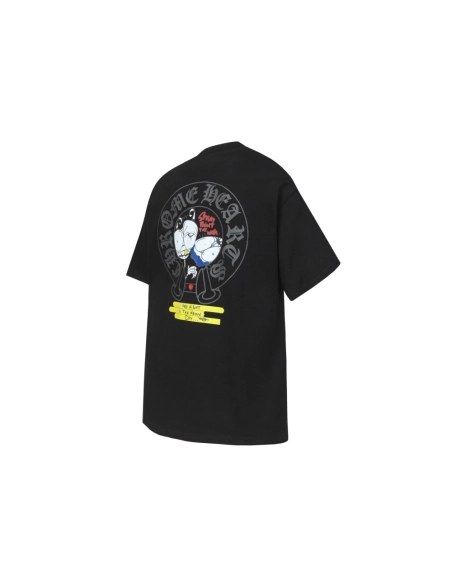 Chrome Hearts T-shirt 2229 Black White,Chrome Hearts T Shirt,Tshirt,APPAREL
