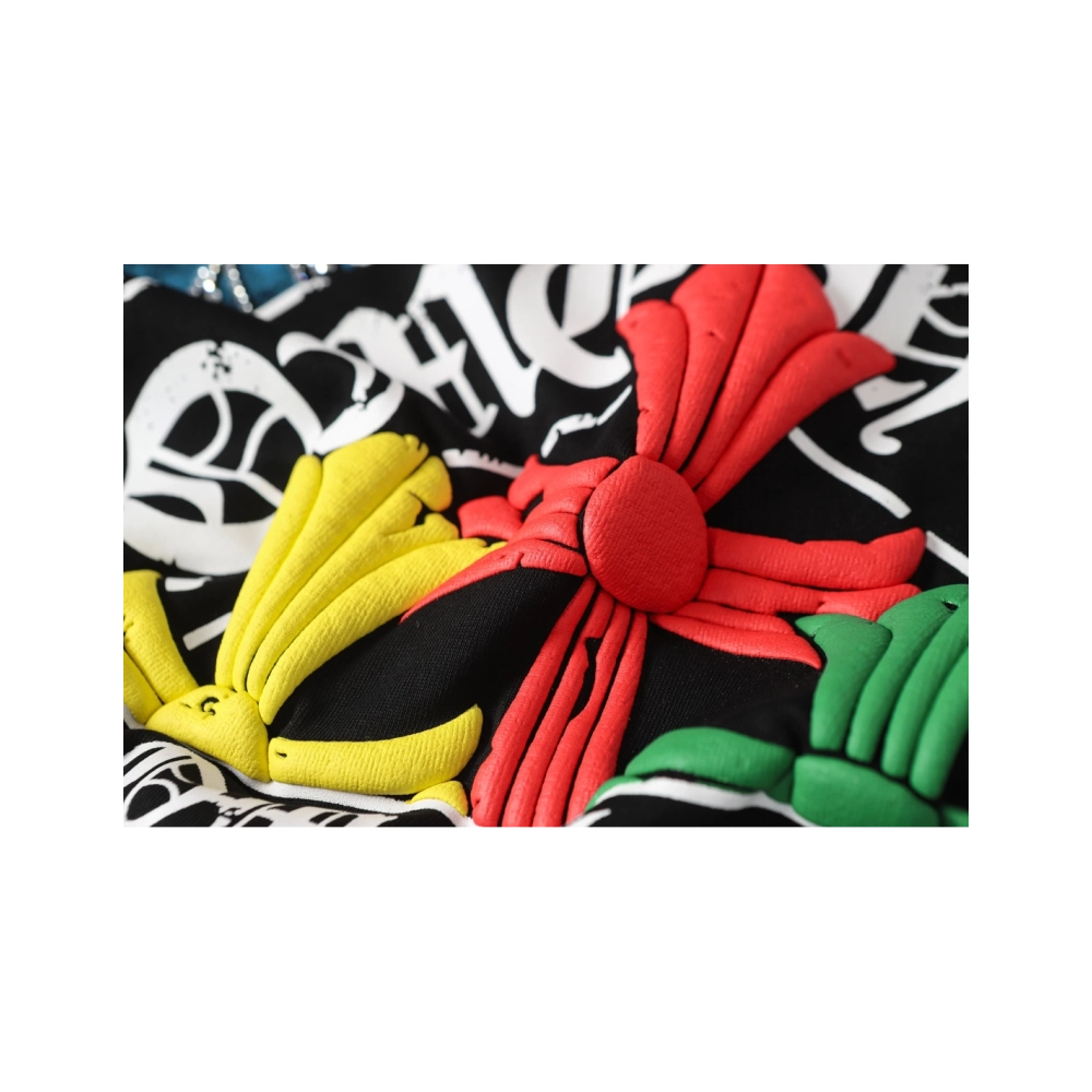 Chrome Hearts T-shirt 2255 Black White,Chrome Hearts T Shirt,Tshirt,APPAREL