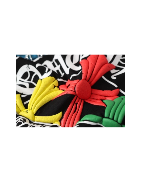 Chrome Hearts T-shirt 2255 Black White,Chrome Hearts T Shirt,Tshirt,APPAREL