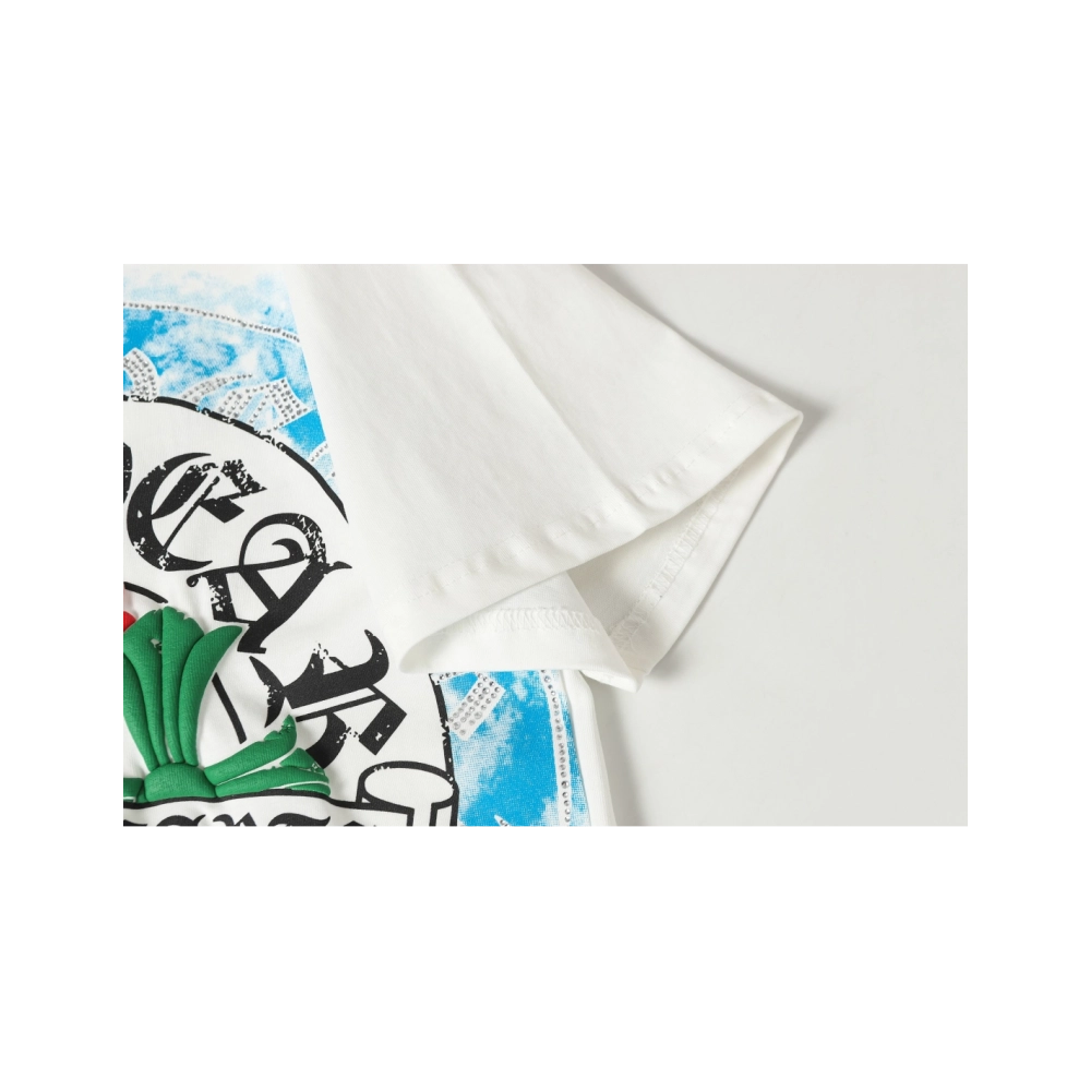 Chrome Hearts T-shirt 2255 Black White,Chrome Hearts T Shirt,Tshirt,APPAREL