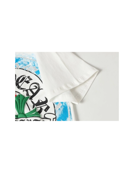 Chrome Hearts T-shirt 2255 Black White,Chrome Hearts T Shirt,Tshirt,APPAREL