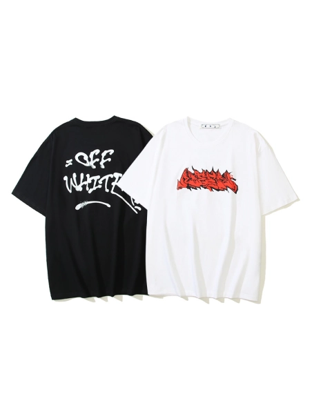 Off-white T-Shirt 107 Black White,Off White T Shirt,Tshirt,APPAREL