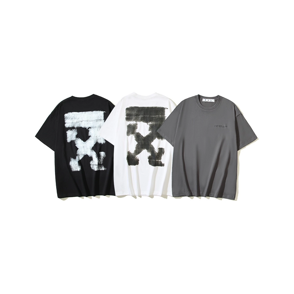 Off-white T-Shirt 108 Black White Gray,Off White T Shirt,Tshirt,APPAREL