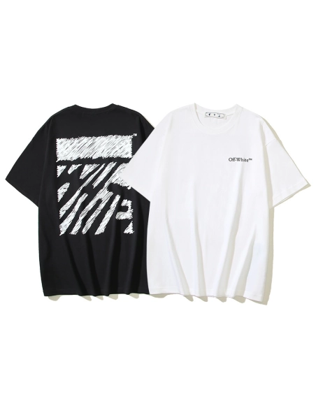 Off-white T-Shirt 109 Black White,Off White T Shirt,Tshirt,APPAREL