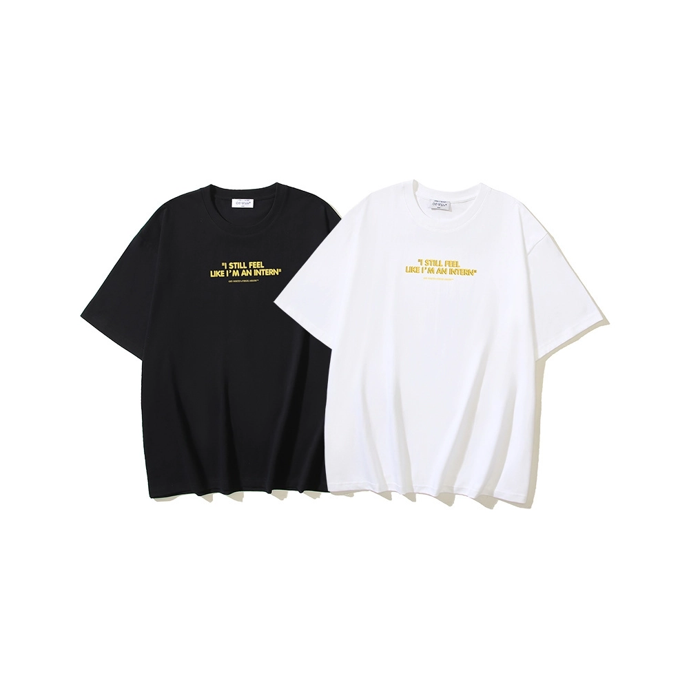 Off-white T-Shirt 159 Black White,Off White T Shirt,Tshirt,APPAREL
