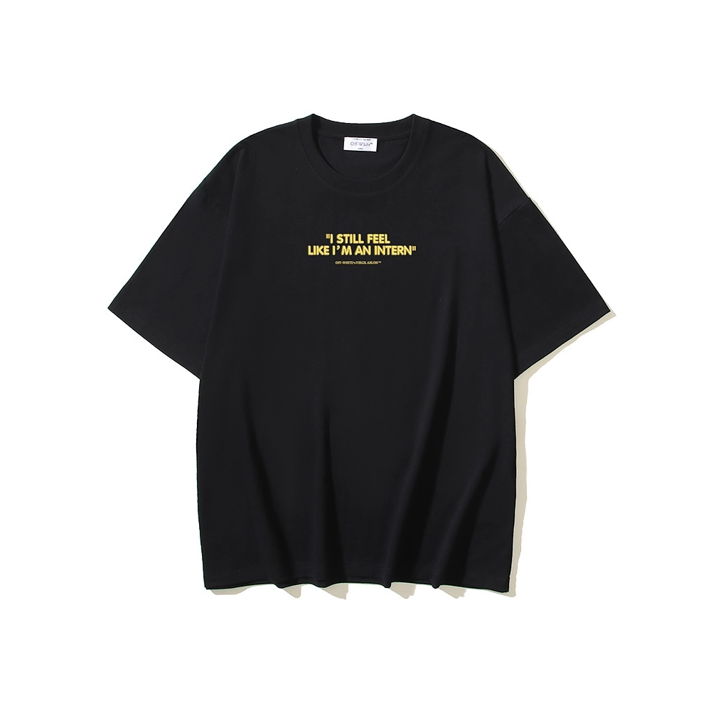 Off-white T-Shirt 159 Black White,Off White T Shirt,Tshirt,APPAREL