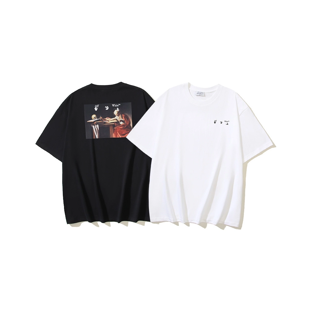Off-white T-Shirt 161 Black White,Off White T Shirt,Tshirt,APPAREL