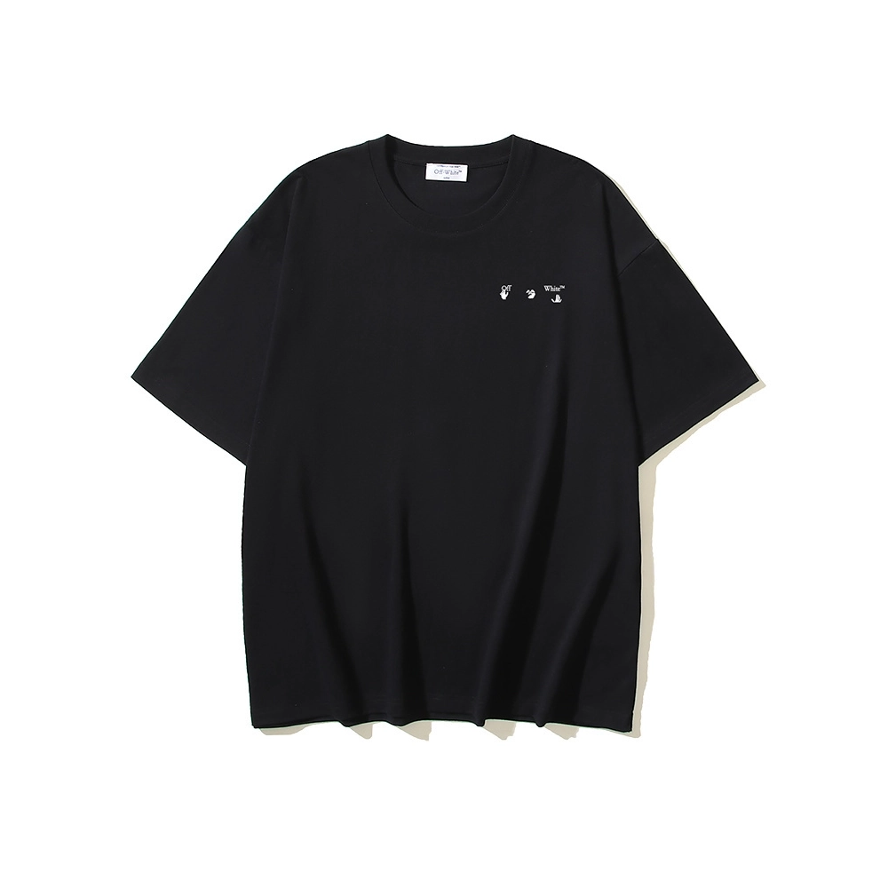 Off-white T-Shirt 161 Black White,Off White T Shirt,Tshirt,APPAREL